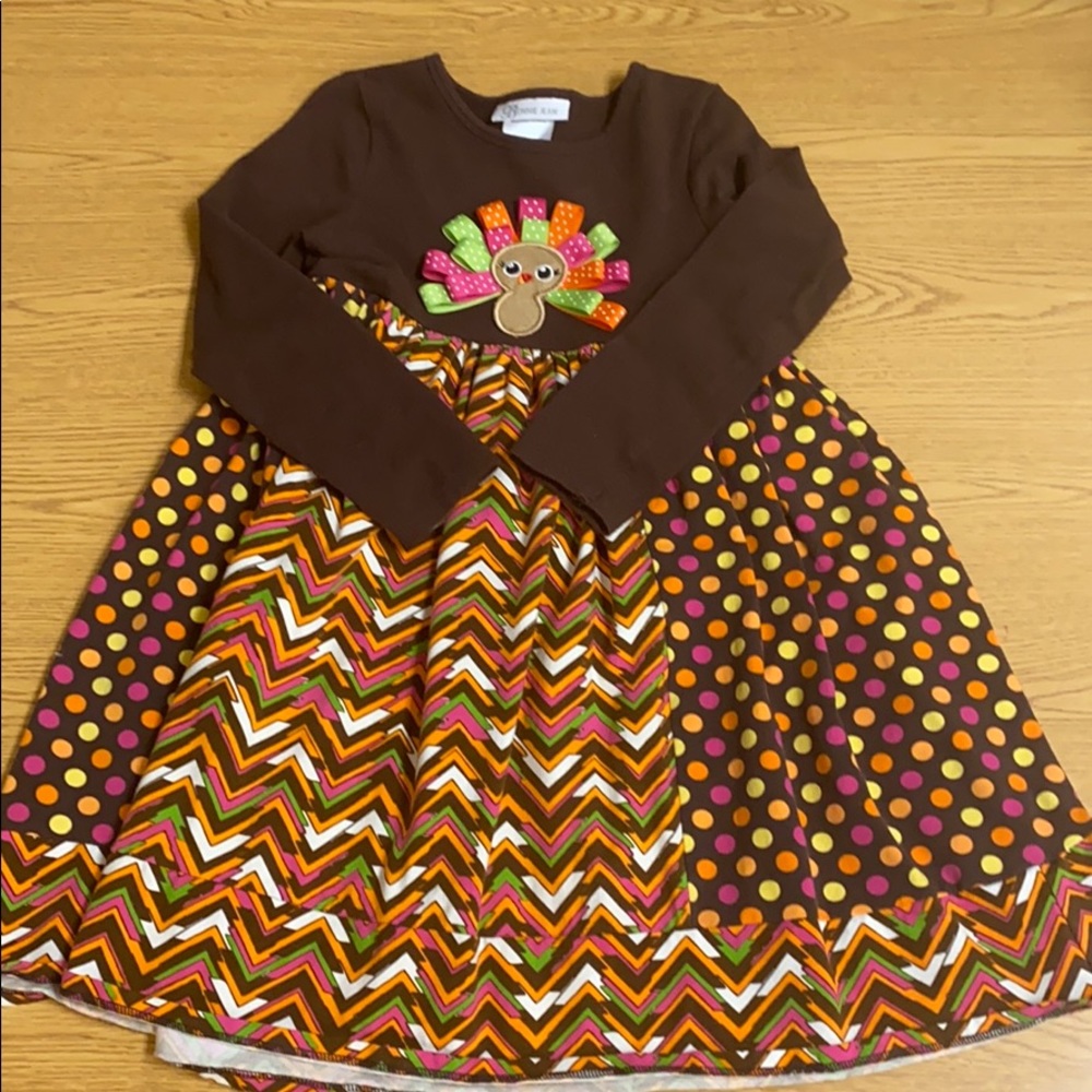 Girls size 7 Fall/Turkey dress